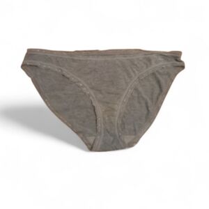 Women's Gray Lace Trim Bikini Panty NWOT
